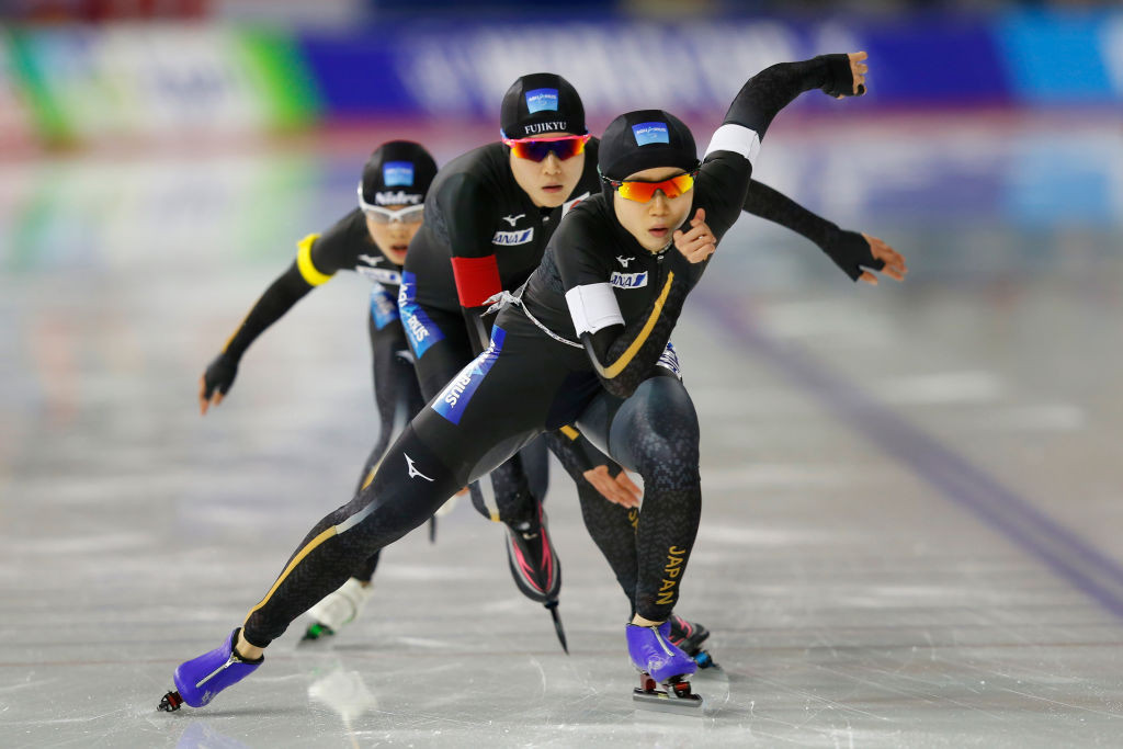 Japan break women's team pursuit record for second time this season at ISU Speed Skating World Cup