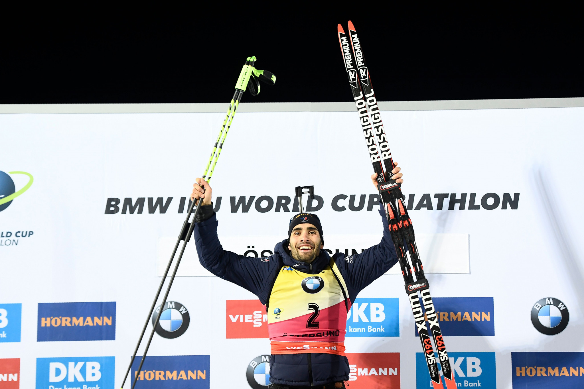 Defending men's champion Martin Fourcade returned to form with his first victory of the season ©Getty Images