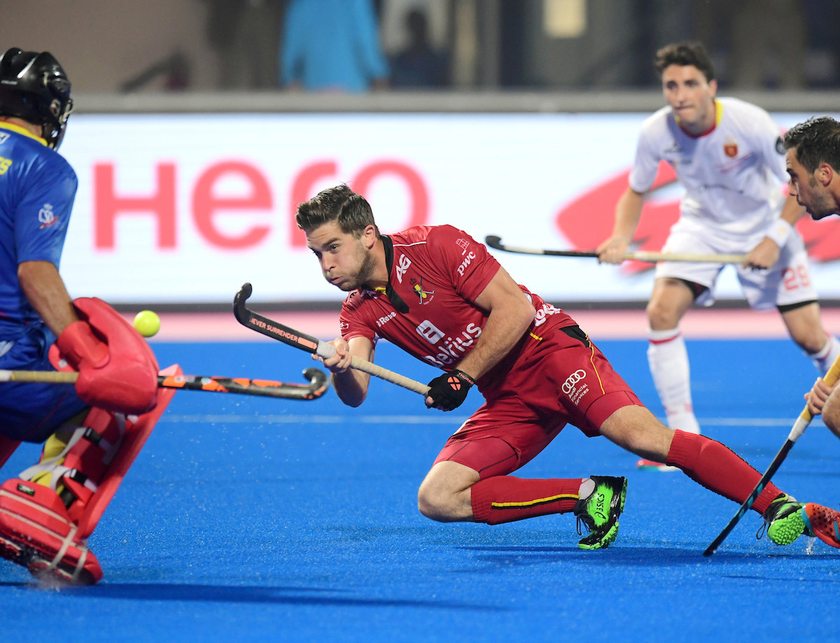 Olympic silver medallists Belgium maintained their 100 per cent start to the Men's Hockey World League Final as they thrashed Spain 5-0 ©FIH