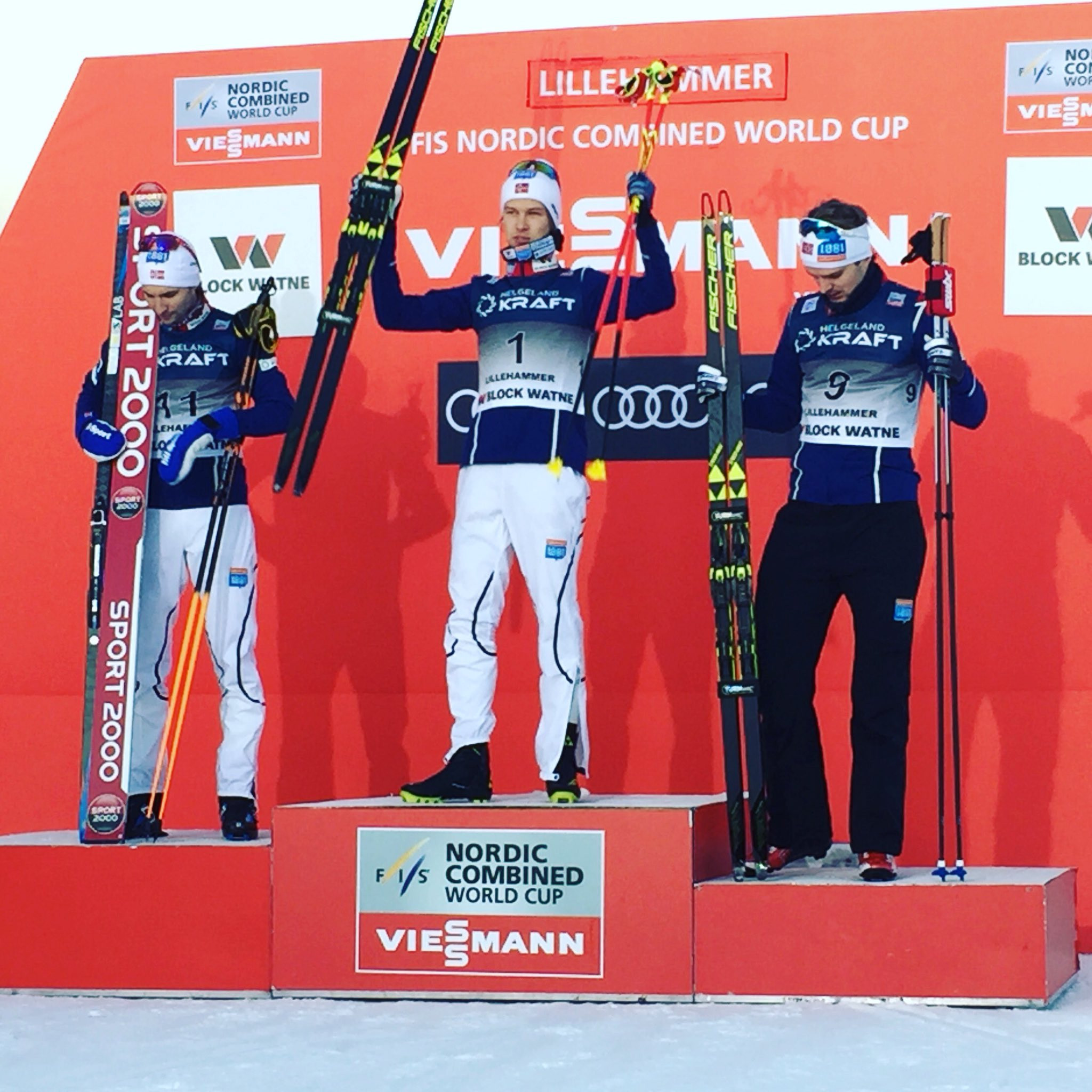 Norwegian trio sweep the boards at FIS Nordic Combined World Cup in Lillehammer
