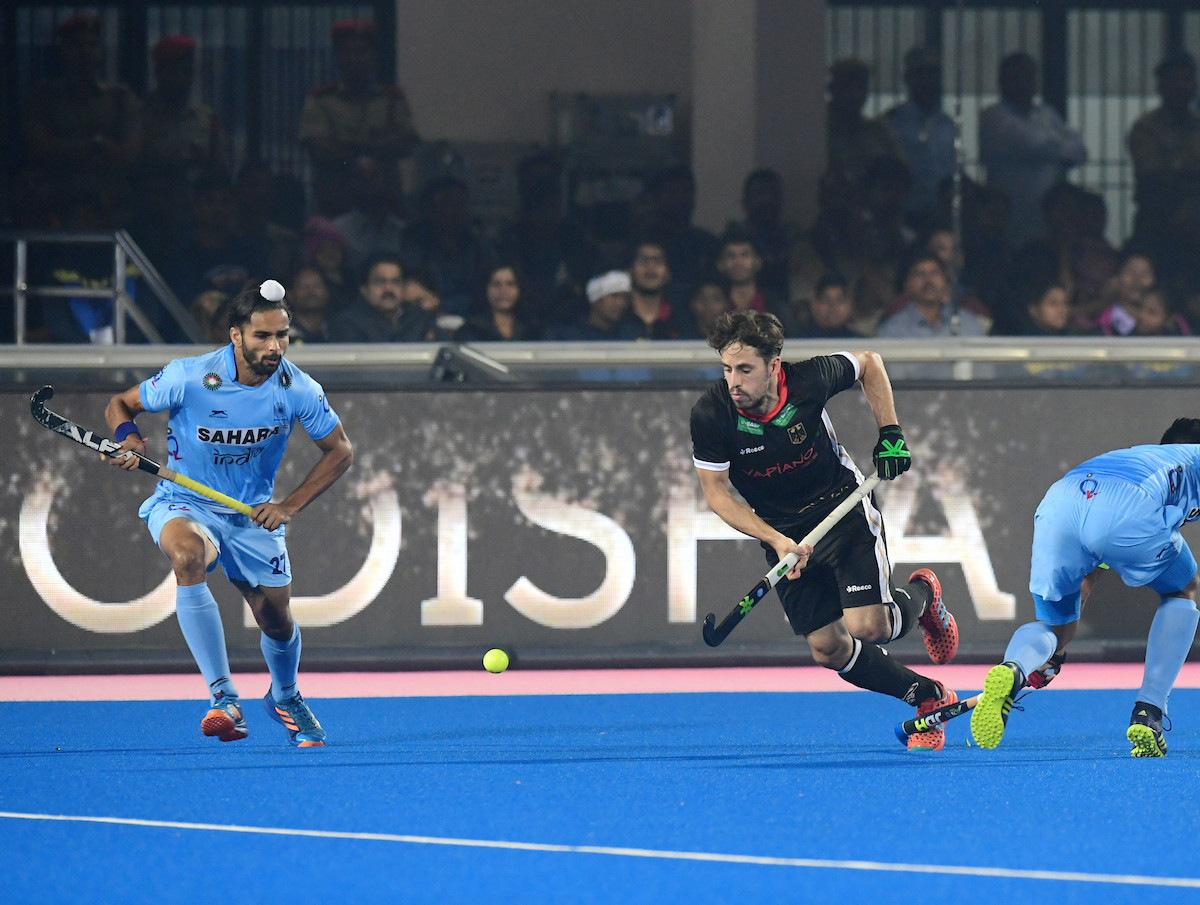 Germany secured top spot in Pool B at the Men's Hockey World League Final with victory over hosts India ©FIH