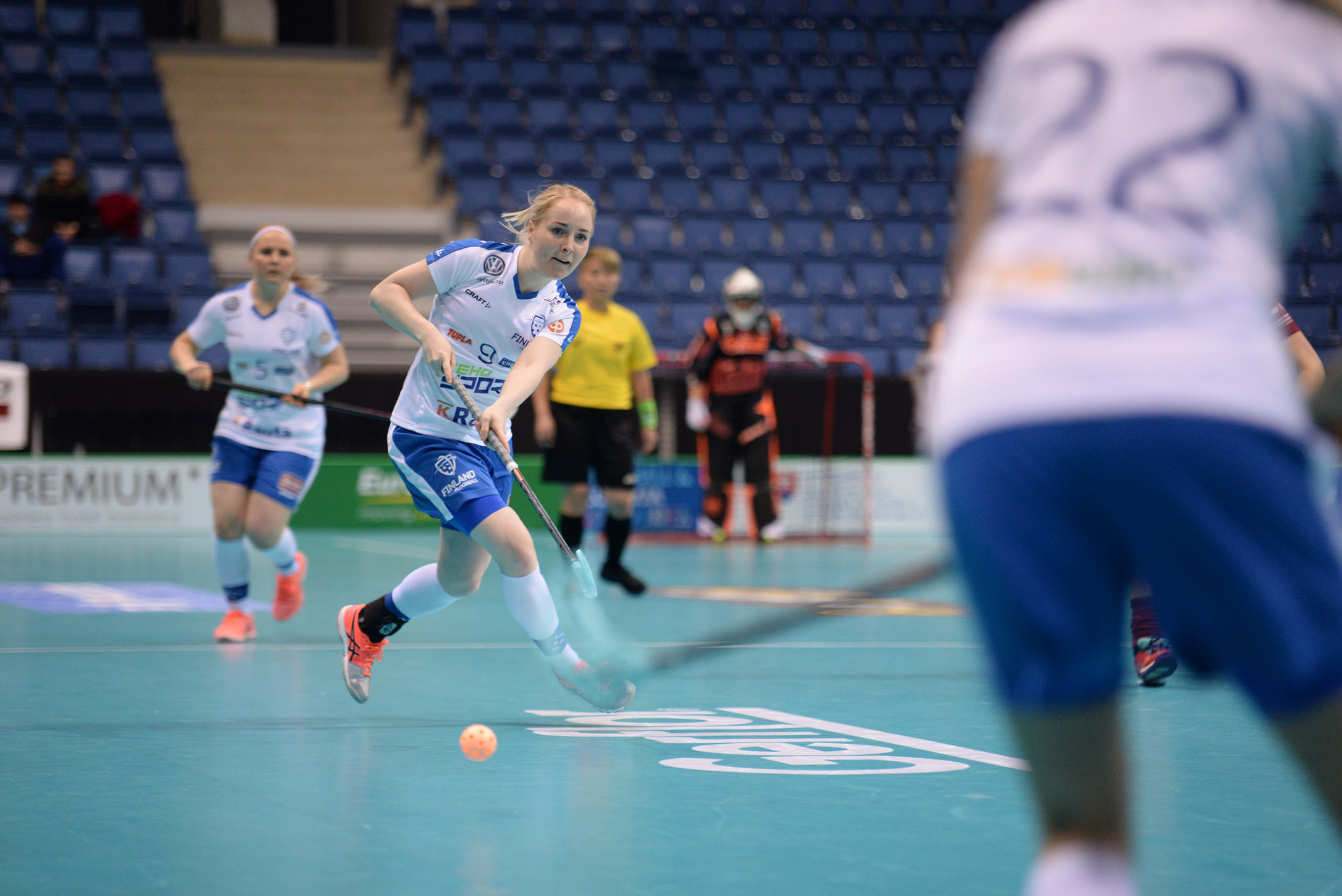 Finland also showed their class at today's championships with a 12-1 demolition of Latvia ©IFF