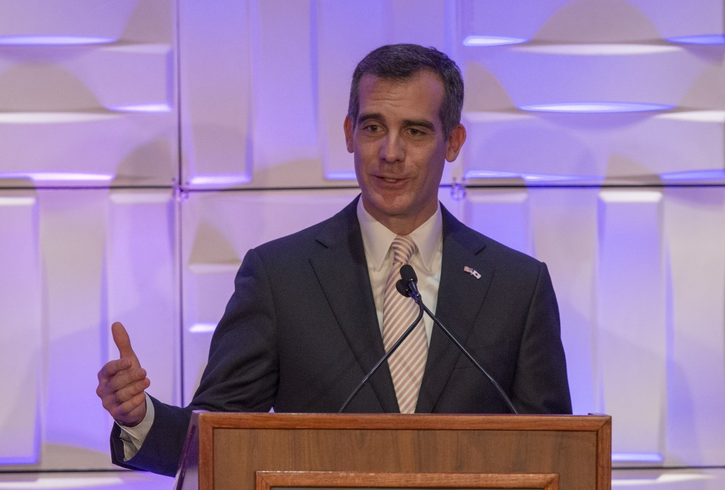 Los Angeles Mayor Eric Garcetti is expected to make the final decision on the Los Angeles bid ©Getty Images