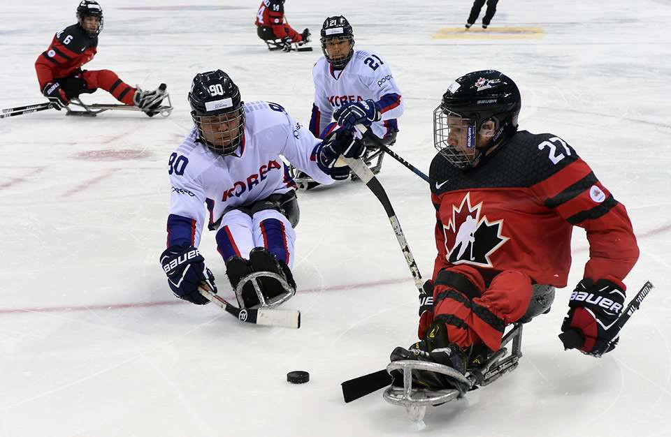 Paralympic silver medallists Canada also maintained their 100 per cent record as six goals in the second period helped them record a 9-3 win over South Korea ©Hockey Canada