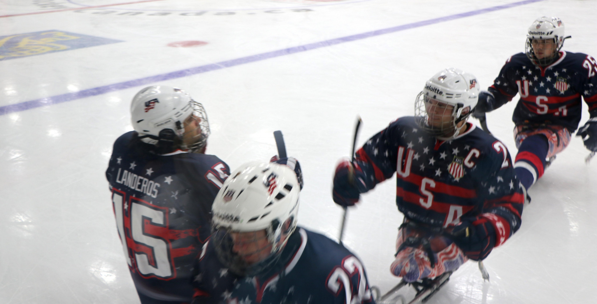 Defending champions and Paralympic gold medallists the United States continued their dominant start to the World Sledge Hockey Challenge ©USA Hockey