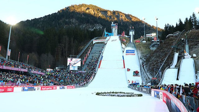 Tickets for the annual Four Hills ski jumping competition are selling faster than ever before and some events have sold out ©FIS