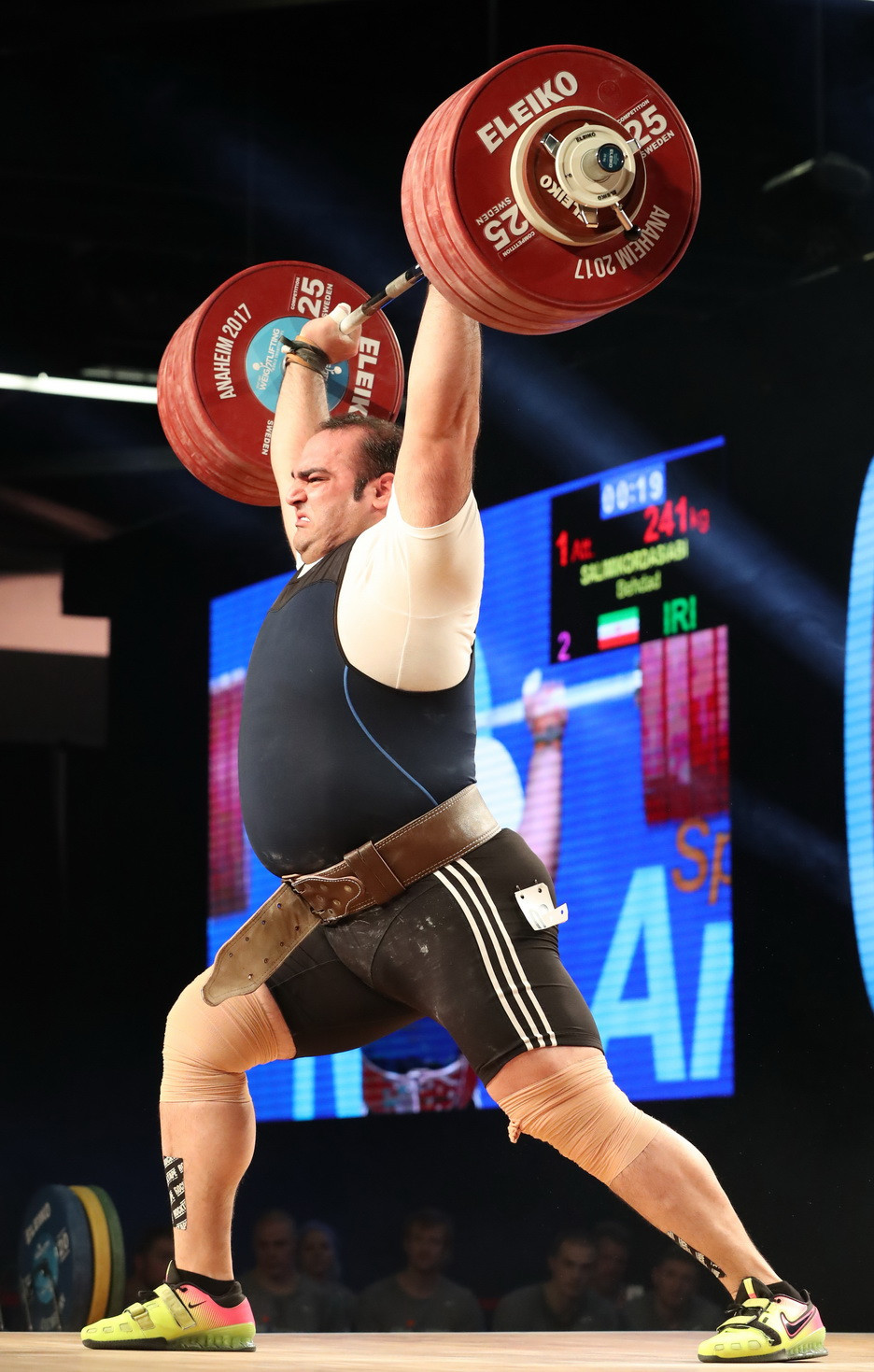 Compatriot Behdad Salimikordasiabi rounded out the overall podium ©IWF