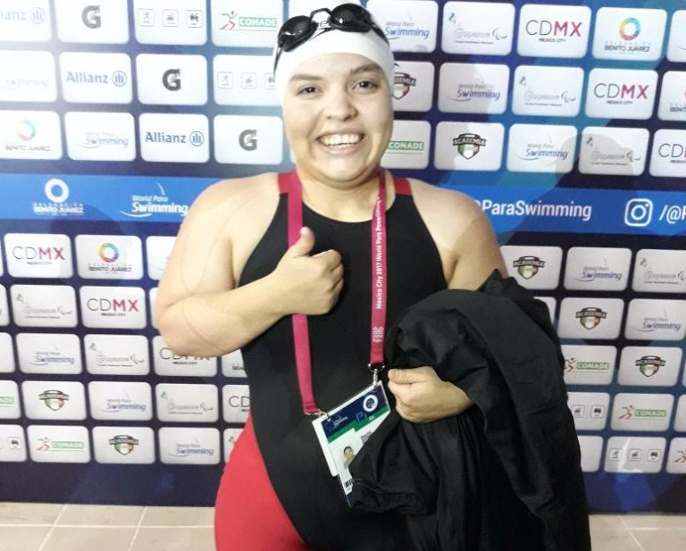 Naomi Somellera earned gold in front of a home crowd ©Twitter/World Para Swimming 