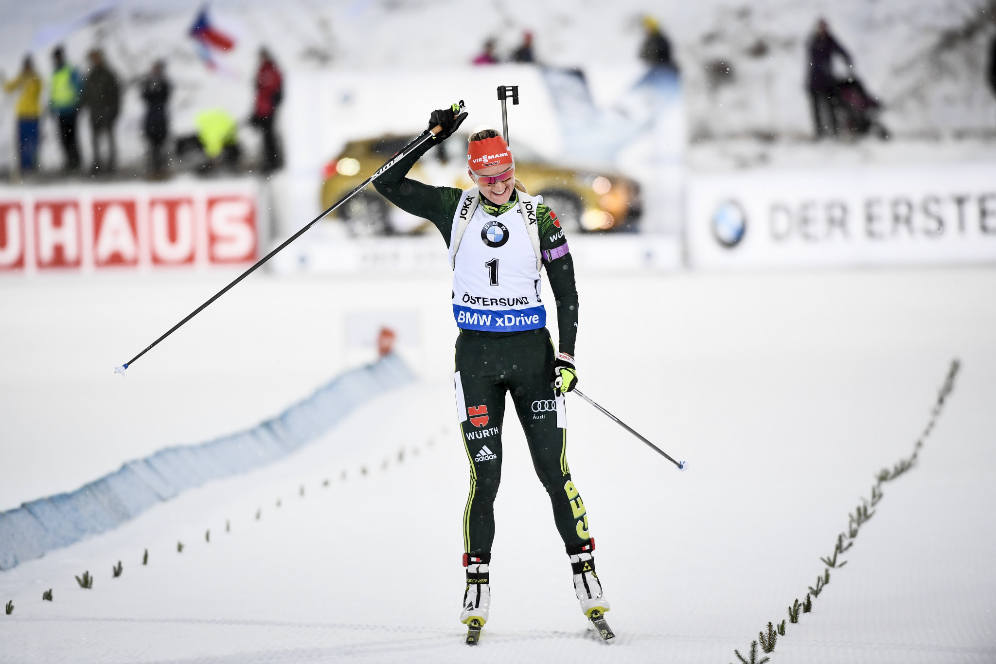 Olympic cross-country skiing bronze medallist Denise Herrmann of Germany will aim to secure a third straight victory following two wins in the season opener in Östersund ©Getty Imahes