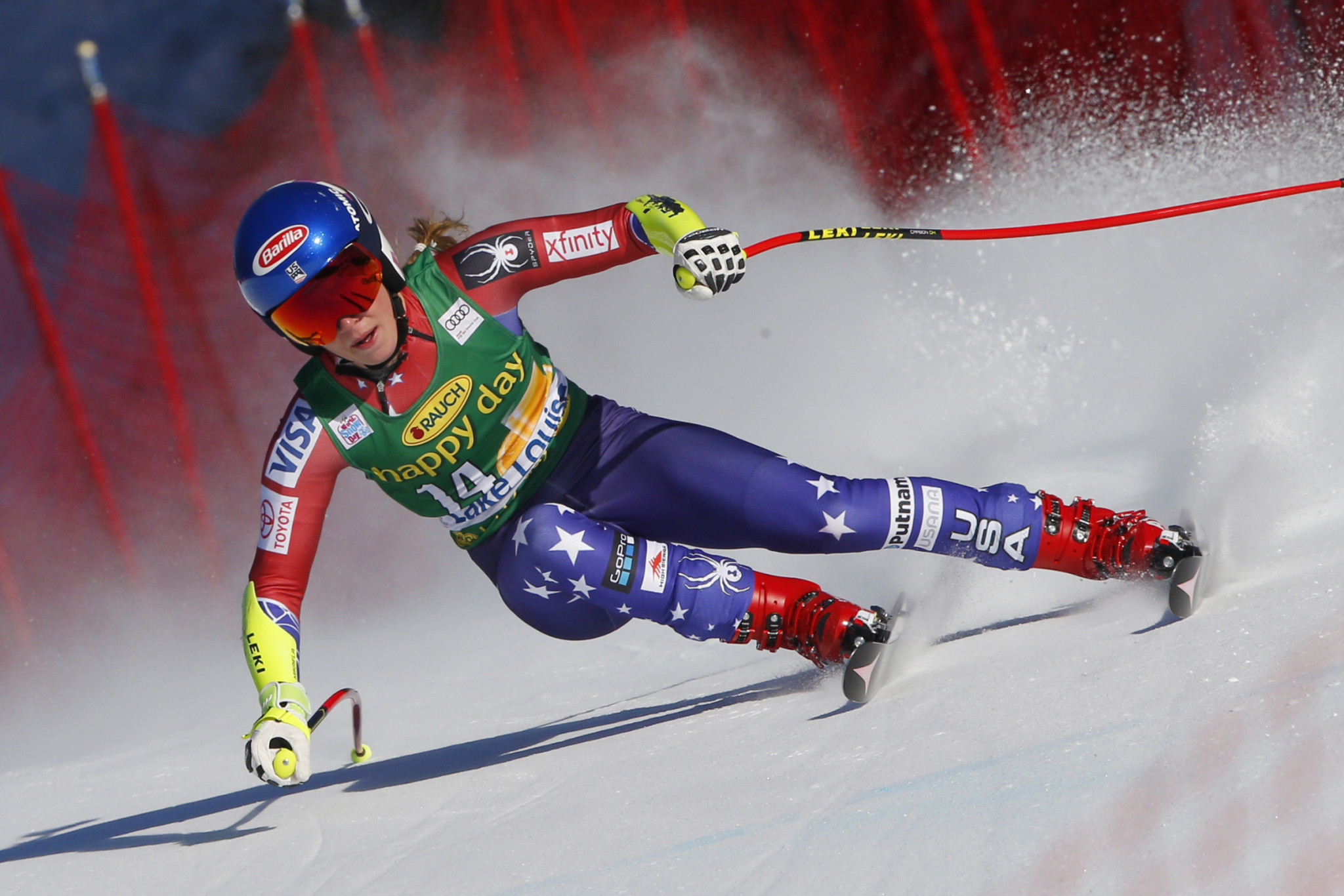 Mikaela Shiffrin is the current overall leader in the women's event ©Getty Images