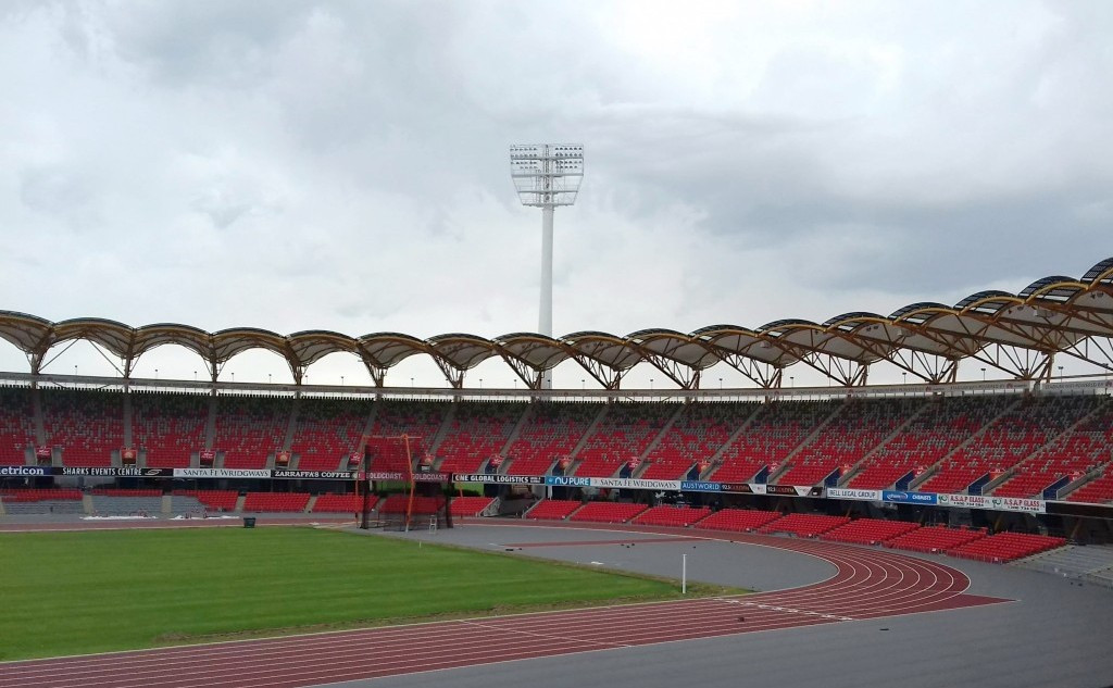 Progress at the Carrara Stadium, home of athletics and Ceremonies, has been notable ©ITG
