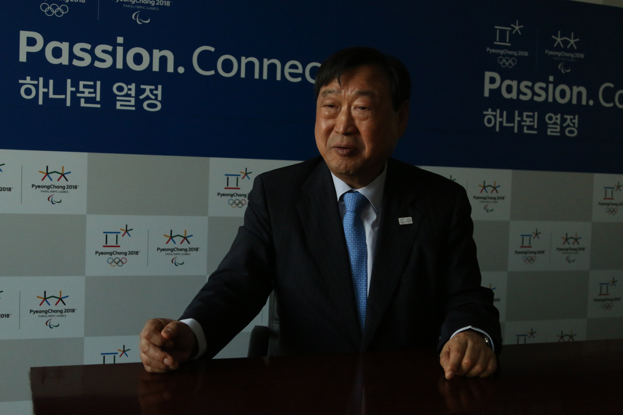 Pyeongchang 2018 President Lee-hee Boem has previously expressed his hope North Korea would compete at the Games ©Getty Images