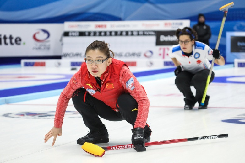 China booked their place in the women's curling tournament at the 2018 Winter Olympic Games ©WCF
