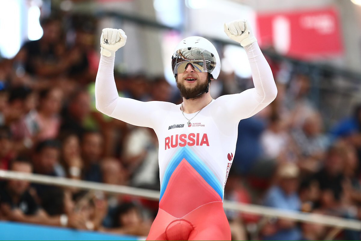 Russia earned the men's team sprint gold in Santiago ©Twitter/UCI Track Cycling