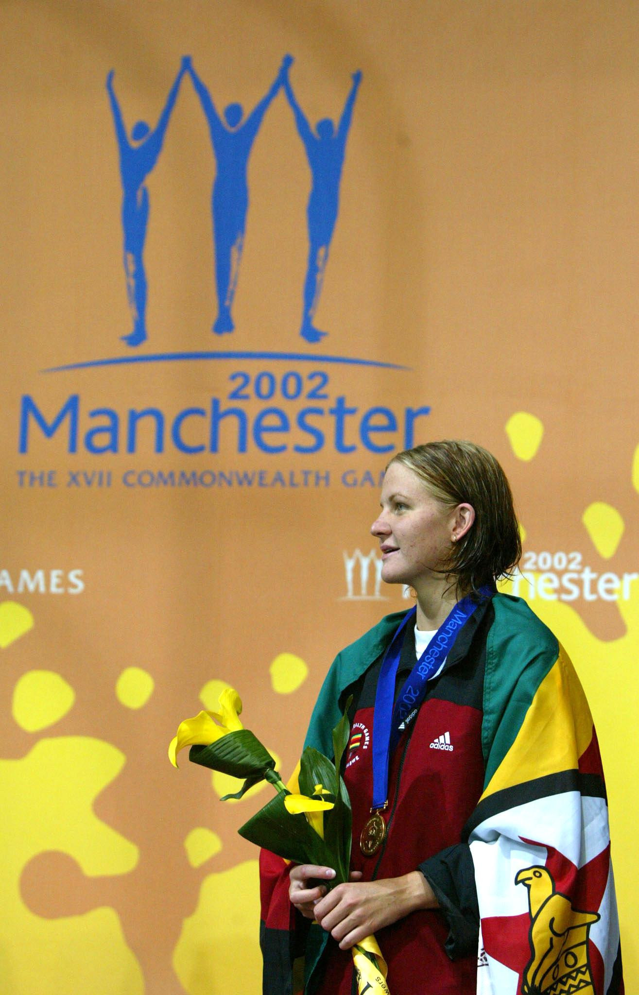 Swimmer Kirsty Coventry won Zimbabwe's last Commonwealth Games gold medal at Manchester 2002 before the country's membership of the Commonwealth was suspended ©Getty Images