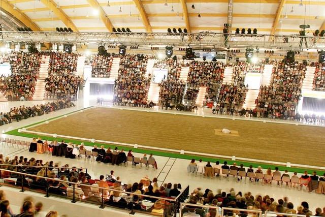 The Salzburg Arena Messezentrum hosted the latest leg of the FEI World Cup Dressage 2017-2018 Western European League ©Salzburg Arena