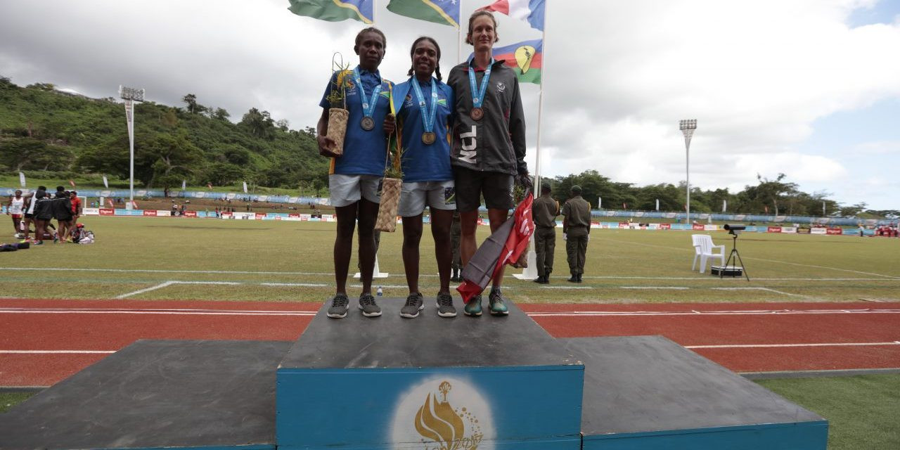 Solomon Islands claimed a one-two in the women's 10,000m ©Vanuatu 2017