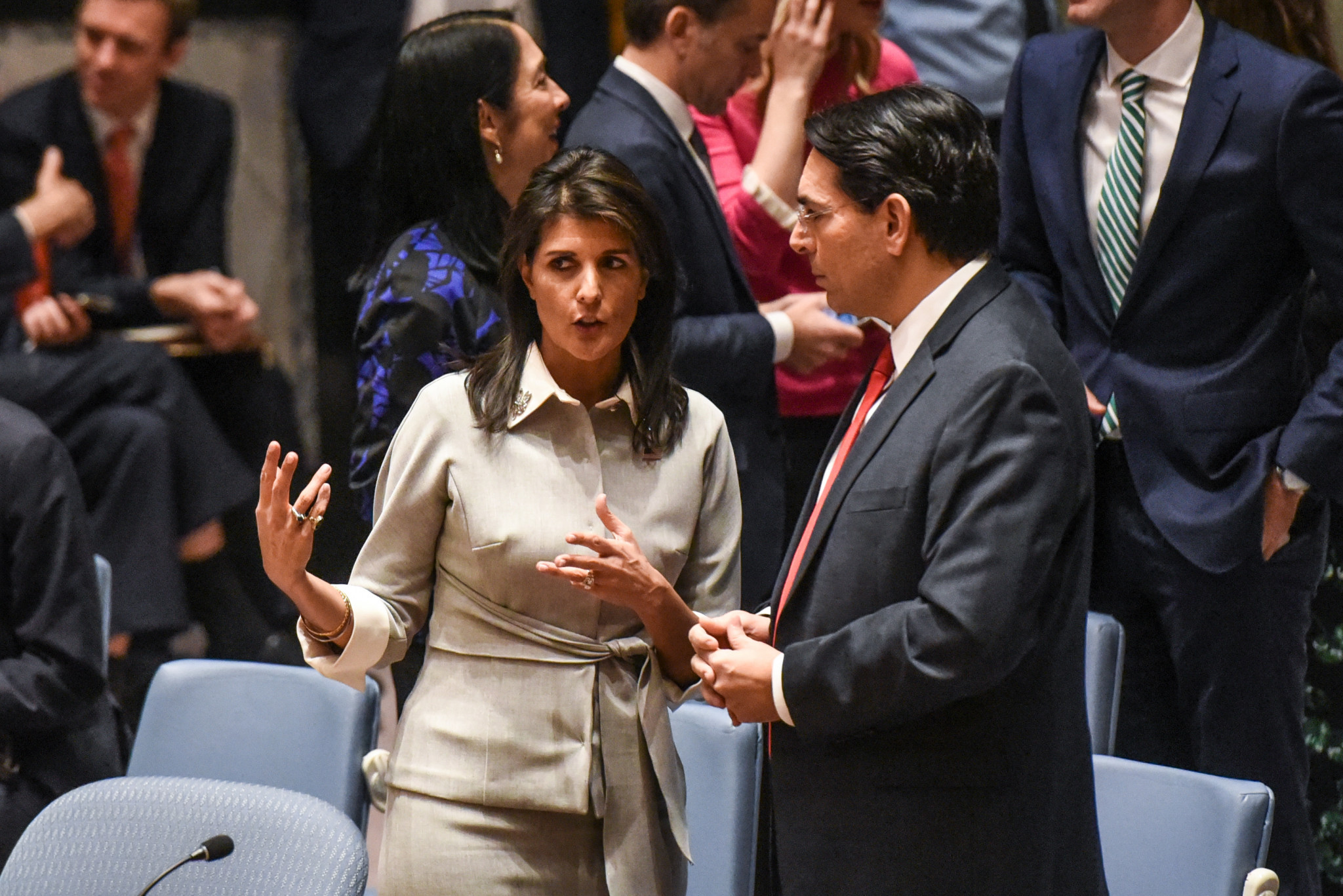 United States' Ambassador to the United Nations Nikki Haley has backtracked on her comments that it remains an "open question" ©Getty Images