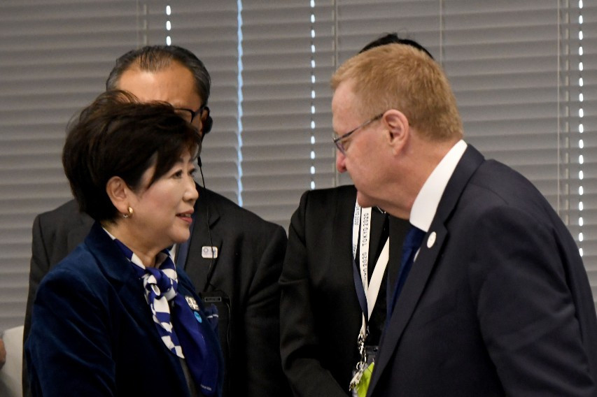 Tokyo Governor Yuriko Koike was present for the opening remarks ©Getty Images