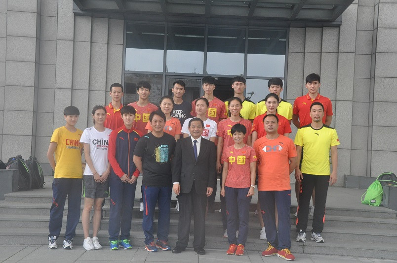 The Chinese Embassy welcomed their taekwondo squad after competing at the Grand Prix Final ©Chinese Embassy