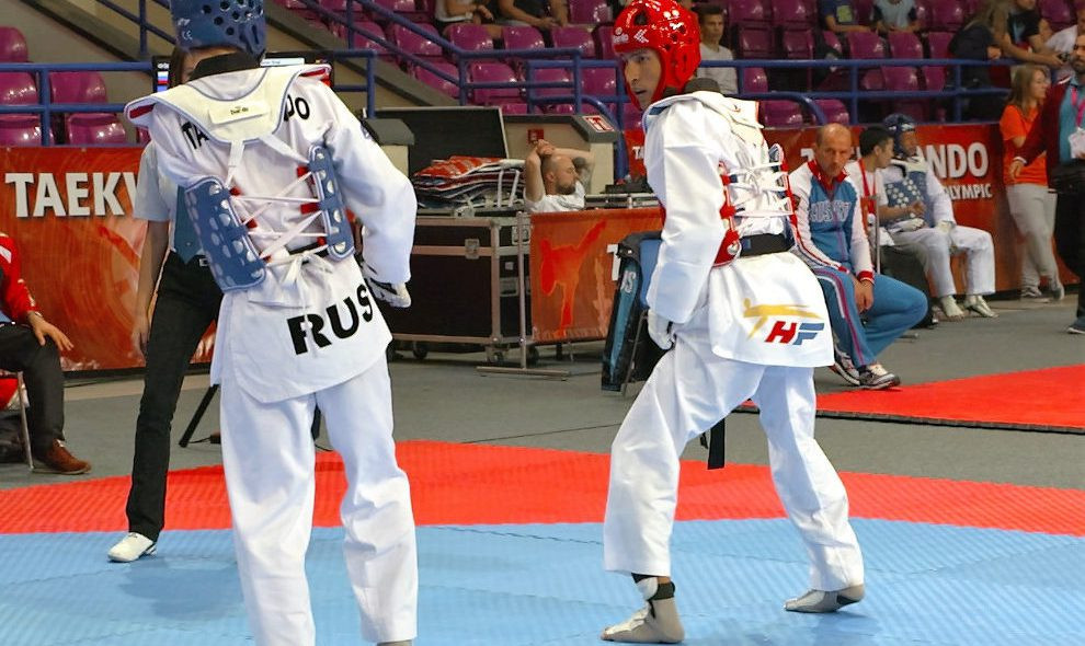 Hadi Hassanzada, a refugee from Afghanistan, took part in the Para taekwondo K42 under 61 kilograms category ©IWAS