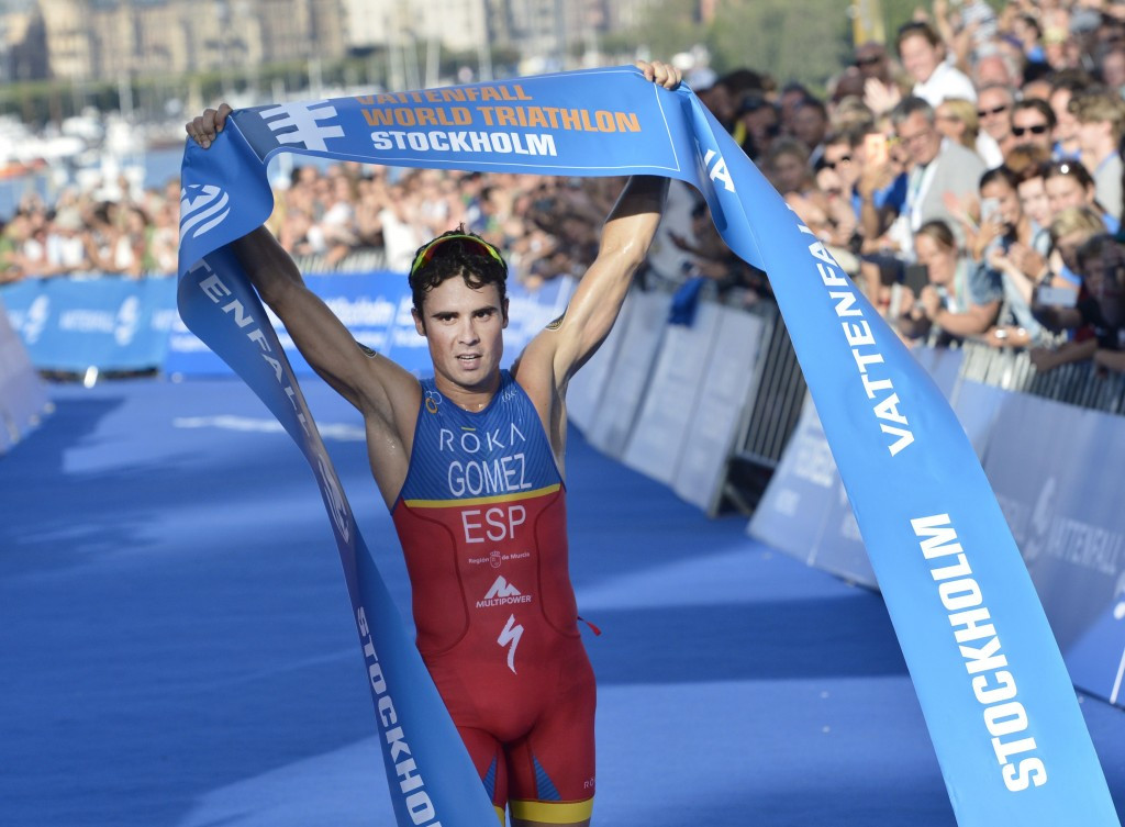 Spain's Javier Gomez Noya claimed his first-ever victory at the ITU World Triathlon Series event in Stockholm ©Getty Images 