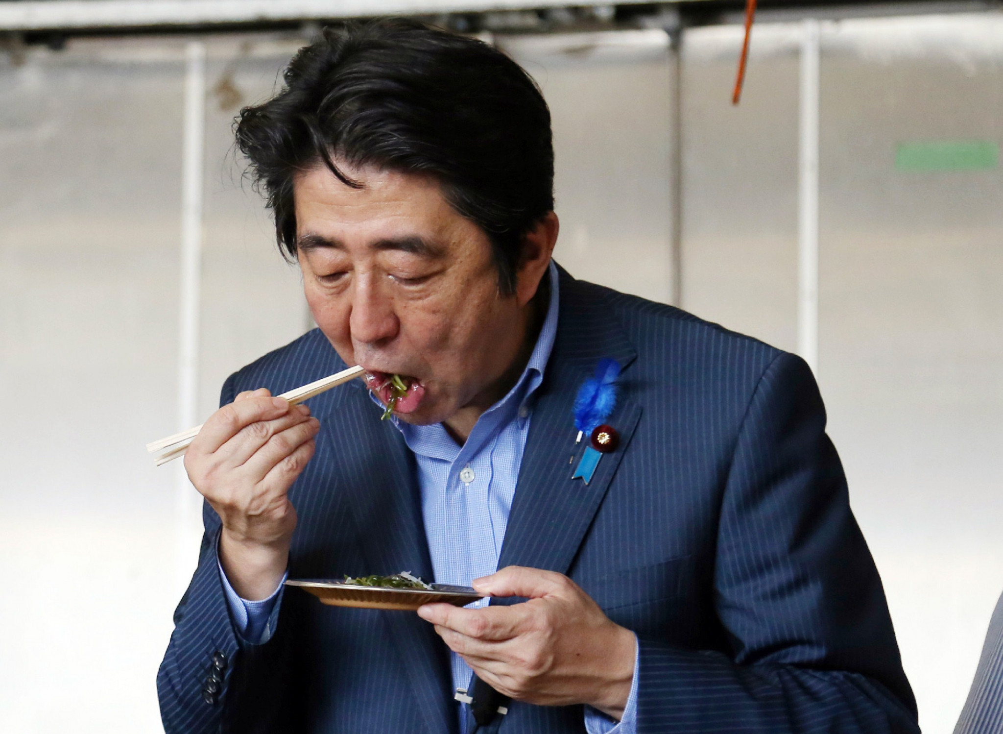 Japanese Prime Minister Shinzo Abe recently called from countries to lift restrictions on food from the three affected prefectures ©Getty Images