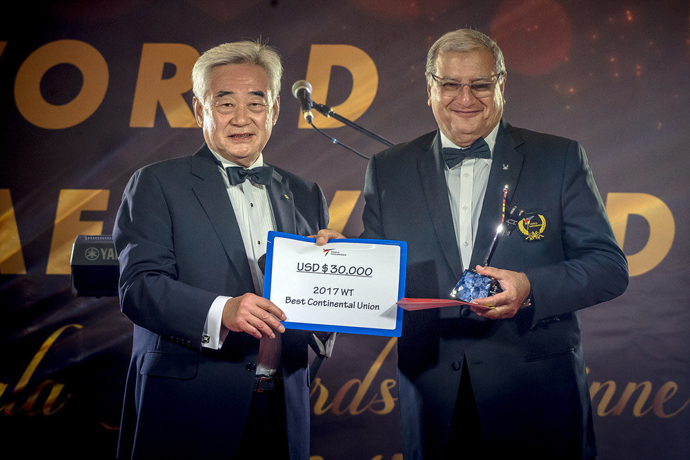 World Taekwondo Africa was named Best Continental Union of the Year at the governing body's annual gala awards ©World Taekwondo