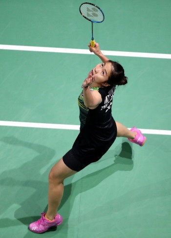Ratchanok Intanon of Thailand enjoyed an unexpected win in the women's singles ©BWF