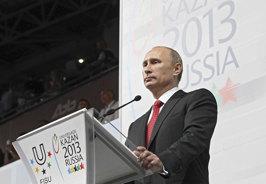 The 2013 Universiade in Kazan was opened by Russian President Vladimir Putin ©Getty Images