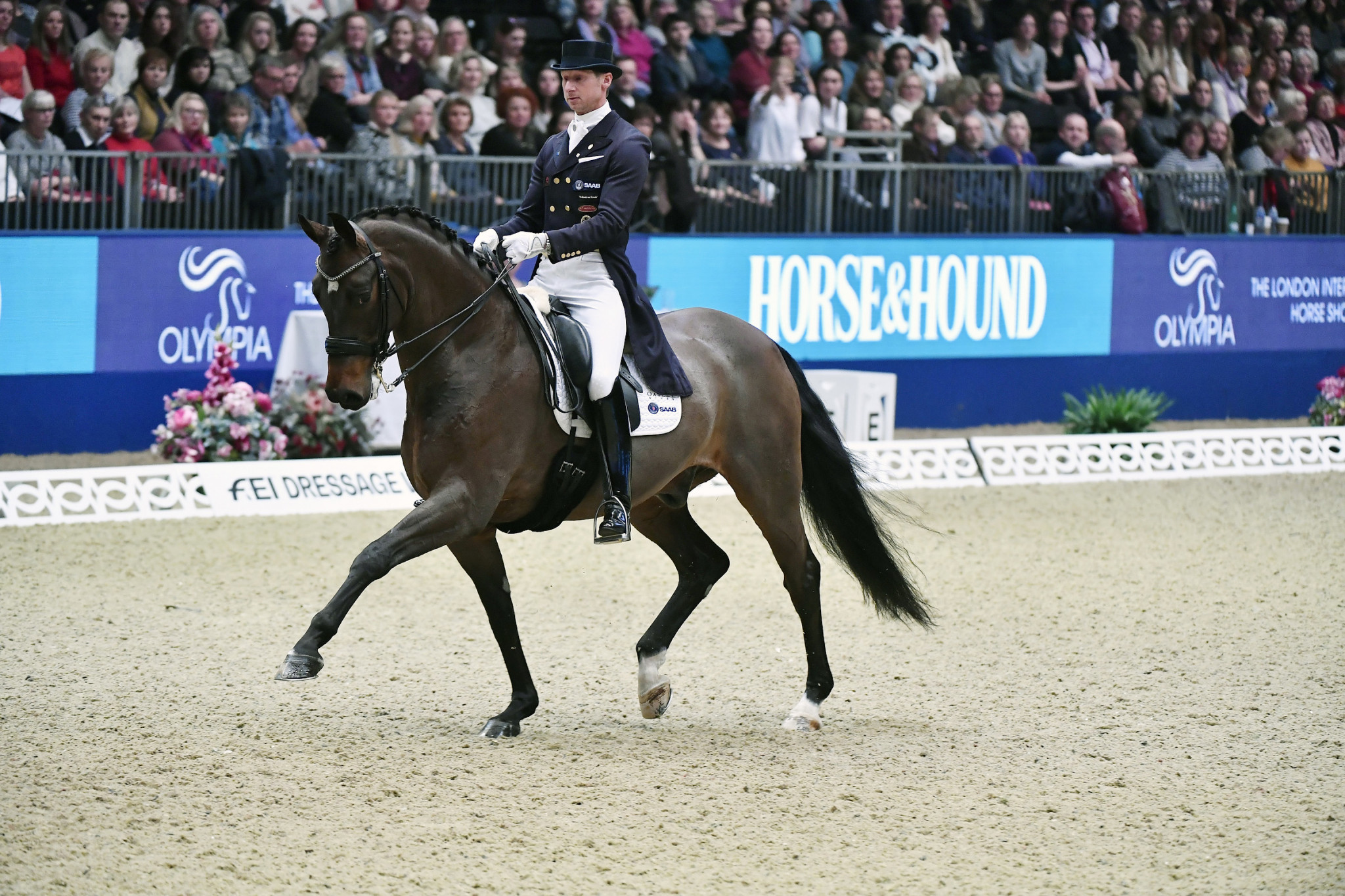 Sweden's Patrick Kittel held off a strong challenge from Great Britain’s Emile Faurie to triumph at the fifth leg of the FEI World Cup Dressage Western European League at London Olympia ©FEI