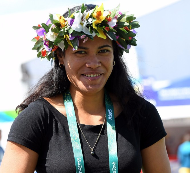 Patricia Taea sprinted to 200m gold for Cook Islands ©Getty Images