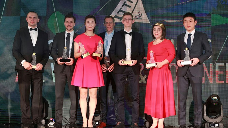 Eight prizes were handed out at the ITTF Star Awards ceremony ©ITTF
