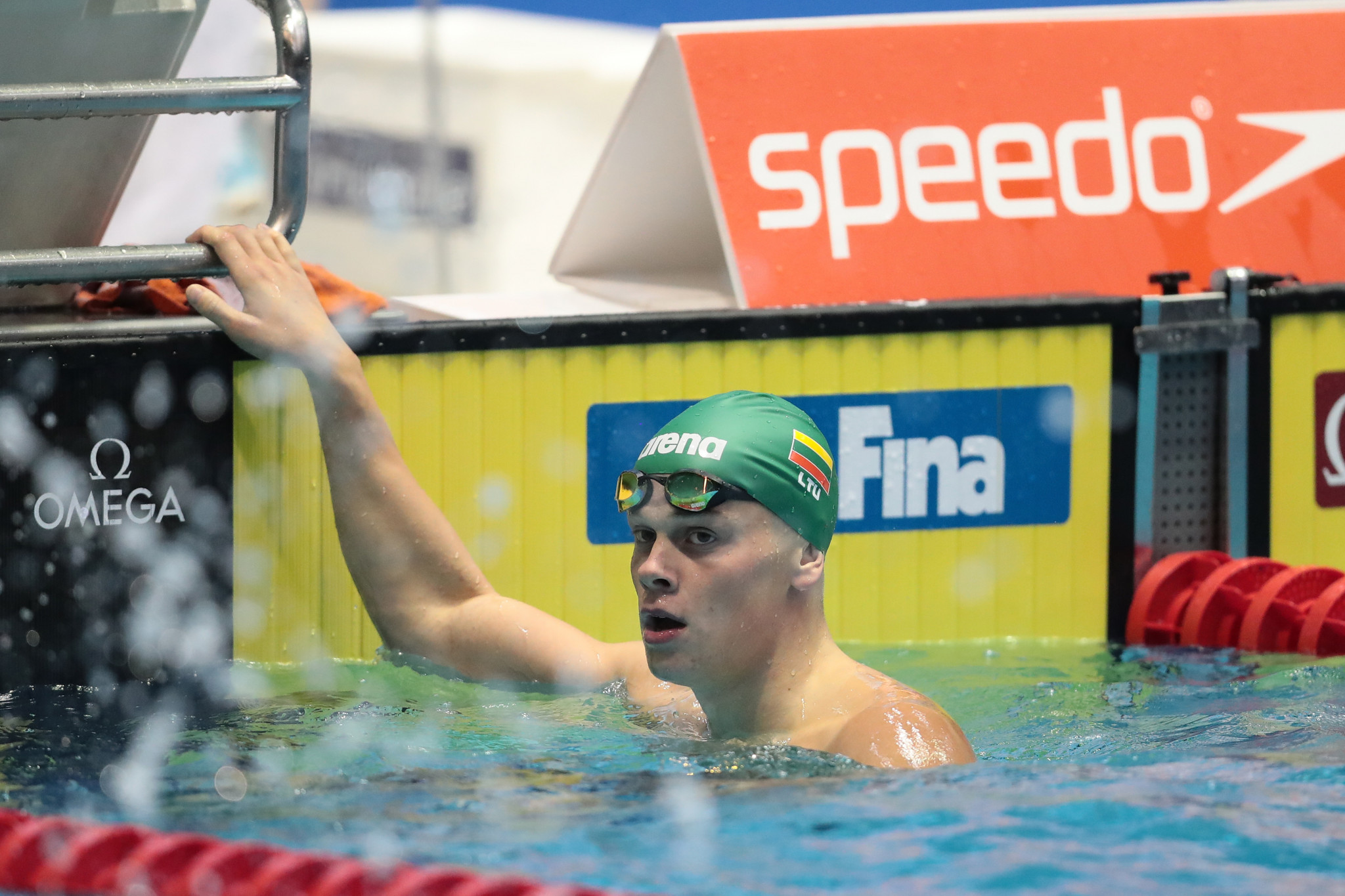 Lithuania's Danas Rapsys won the men’s 200m freestyle final ©Getty Images