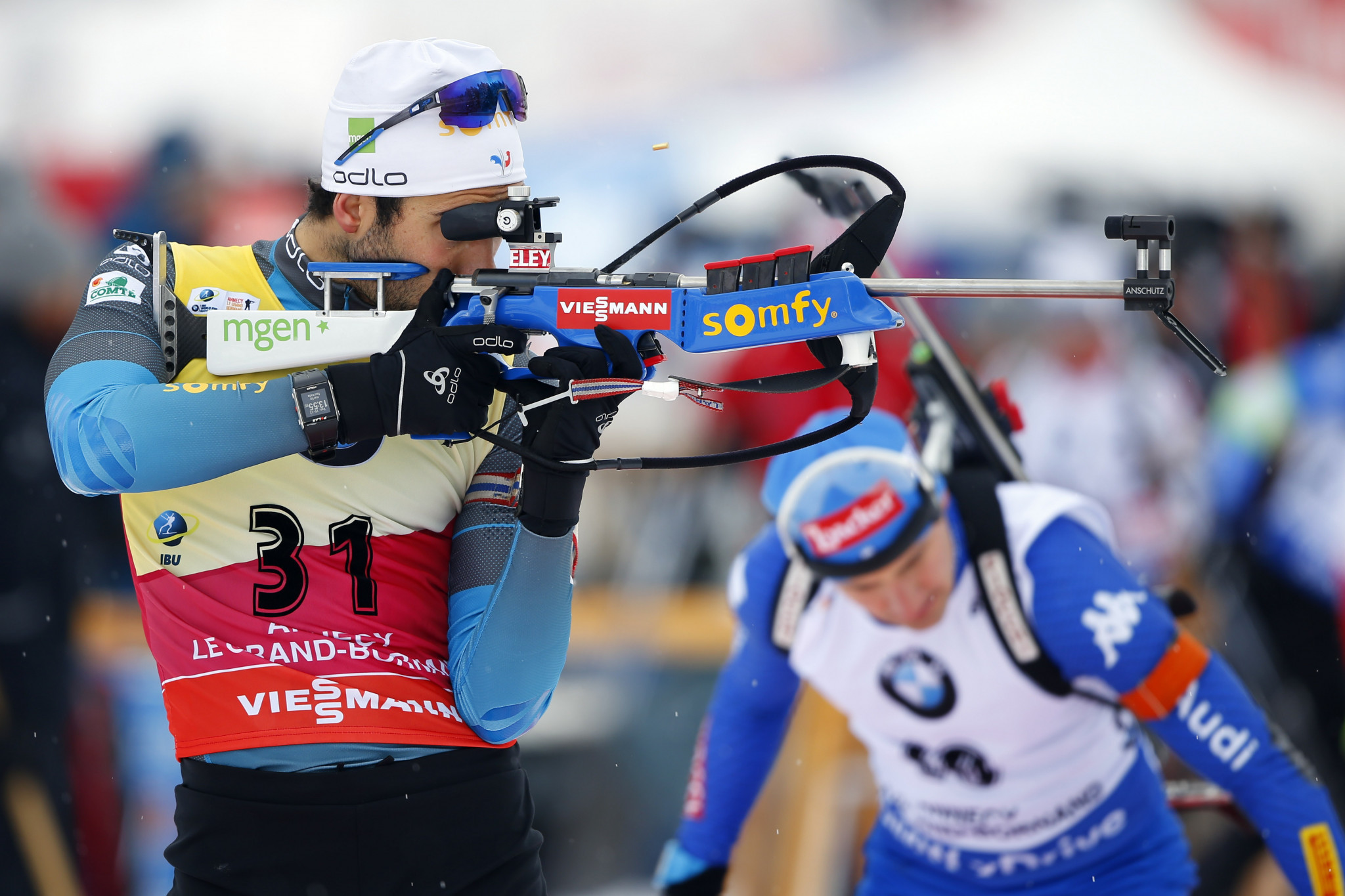 Frenchman Martin Fourcade had to settle for second place ©Getty Images