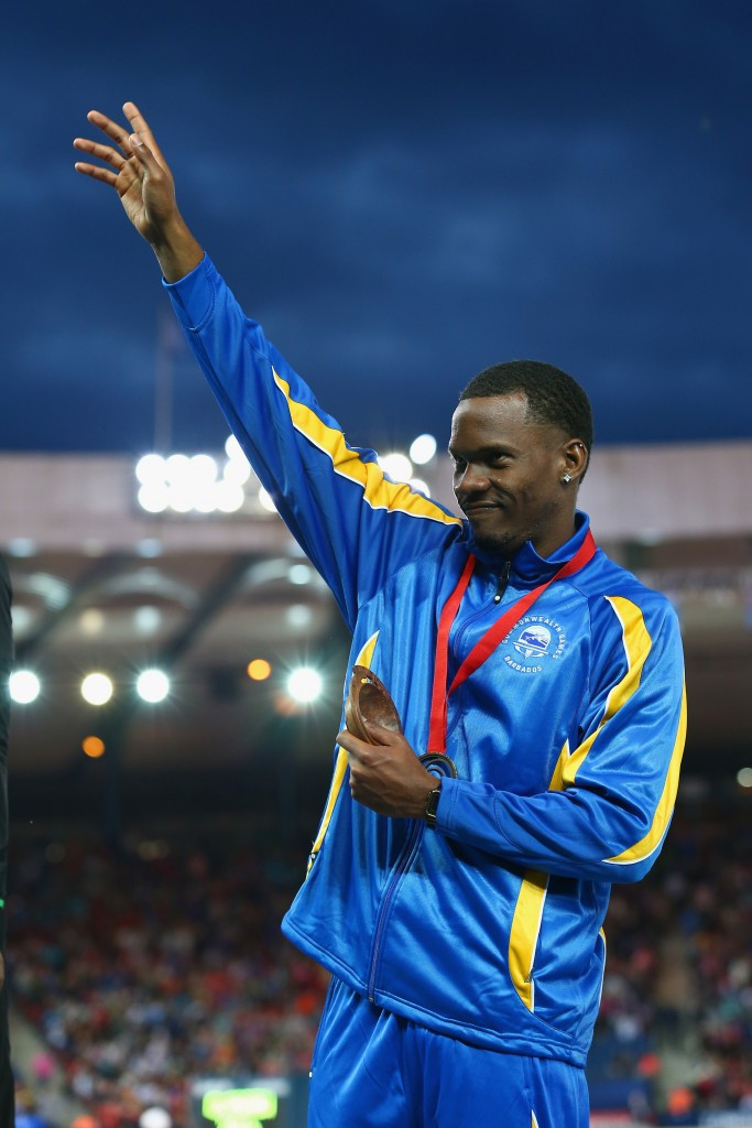 Hurdler Shane Brathwaite is one Barbados star who could lead the team at Rio 2016 ©Getty Images