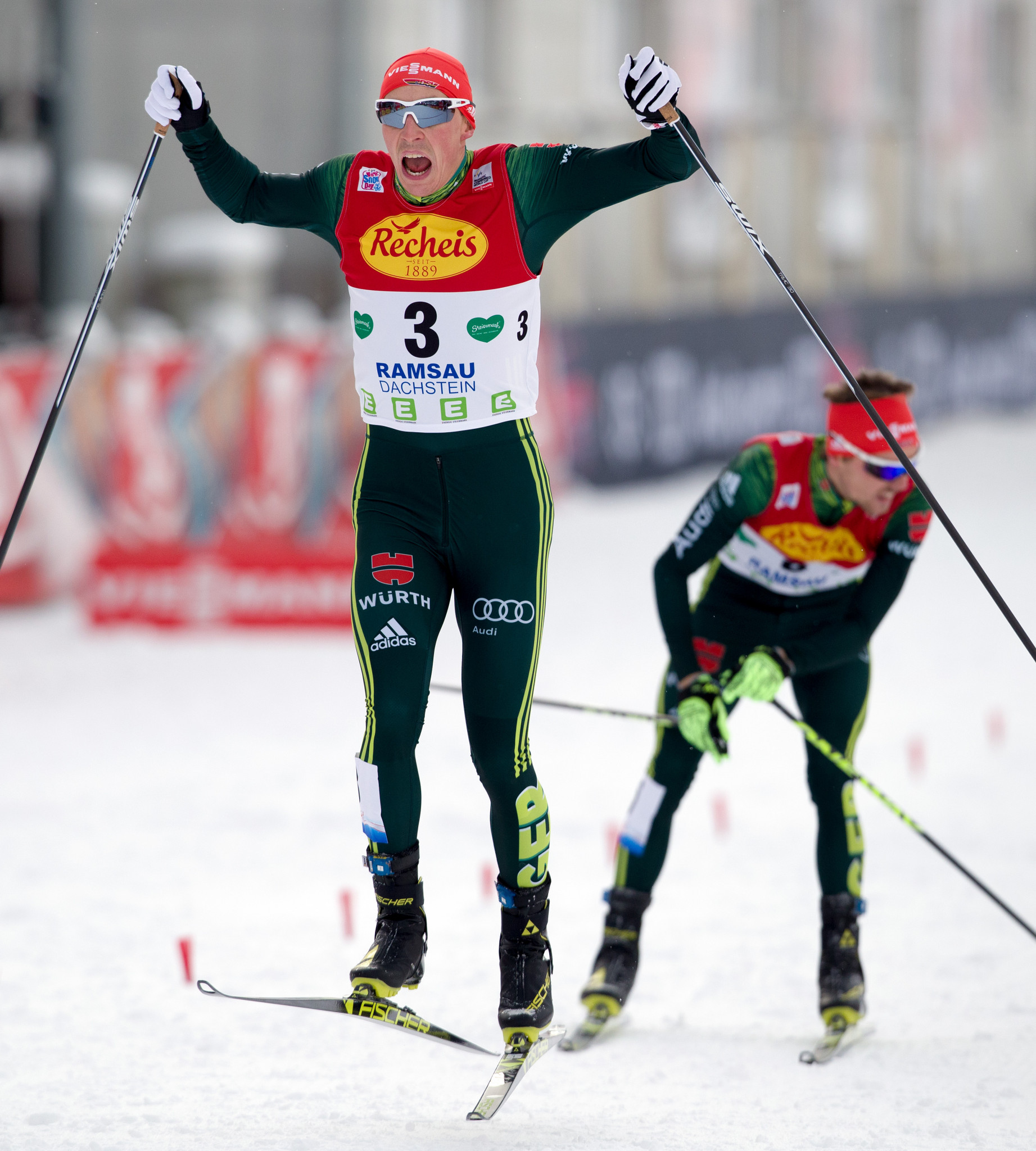 Frenzel returns to winning ways at Nordic Combined World Cup in Ramsau