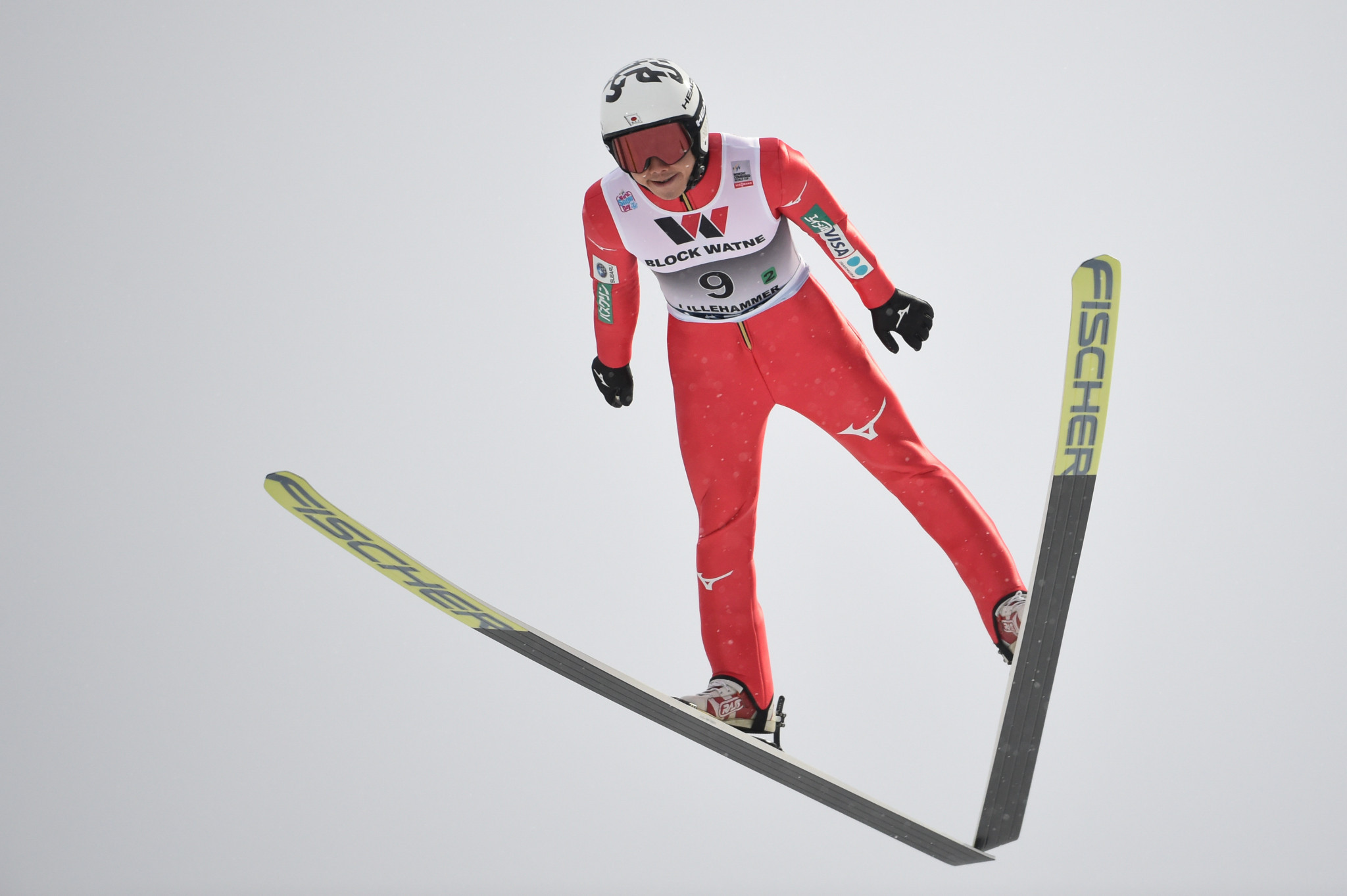 Taihei Kato won the ski jumping phase but faded during the ski ©Getty Images 