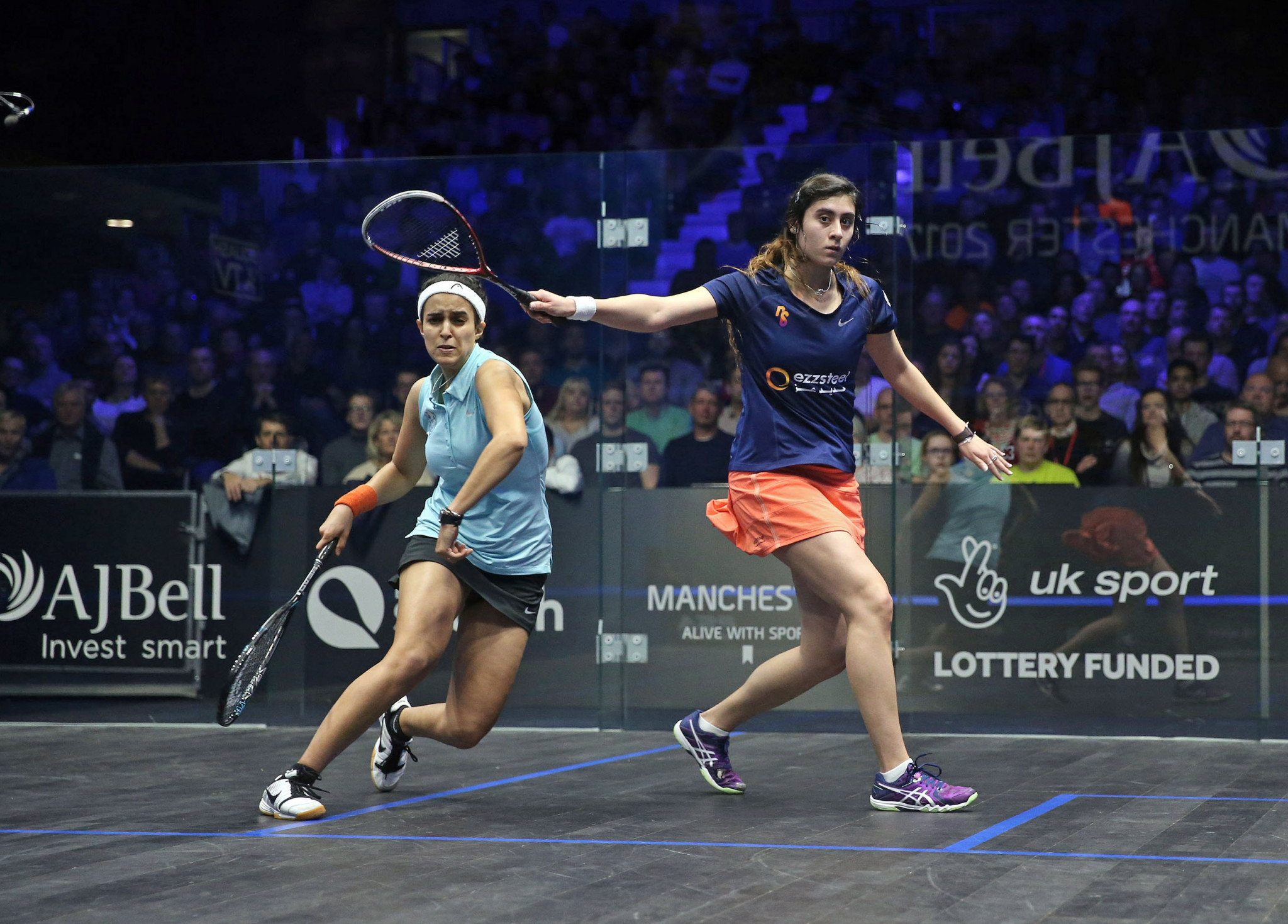 Egypt's Nour El Sherbini proved too strong for compatriot Nour El Tayeb in the women's semi-finals ©PSA