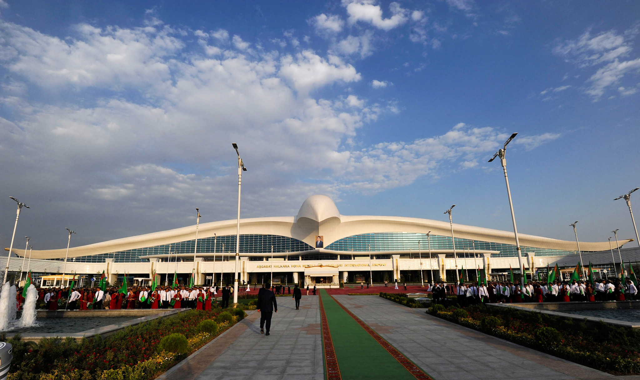 Ashgabat International Airport was the setting I spent my first night in Turkmenistan ©Getty Images