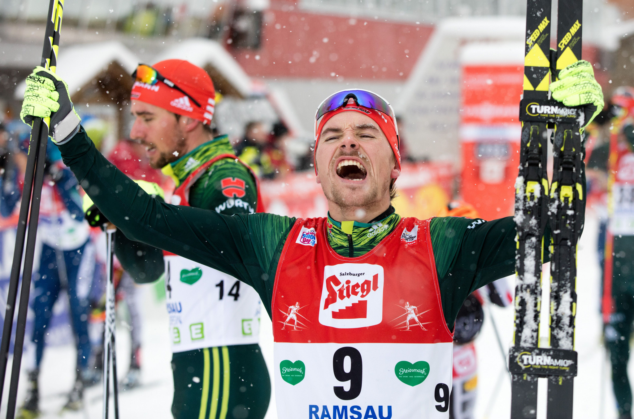 Rießle clinches Nordic Combined World Cup win as Schmid takes overall lead