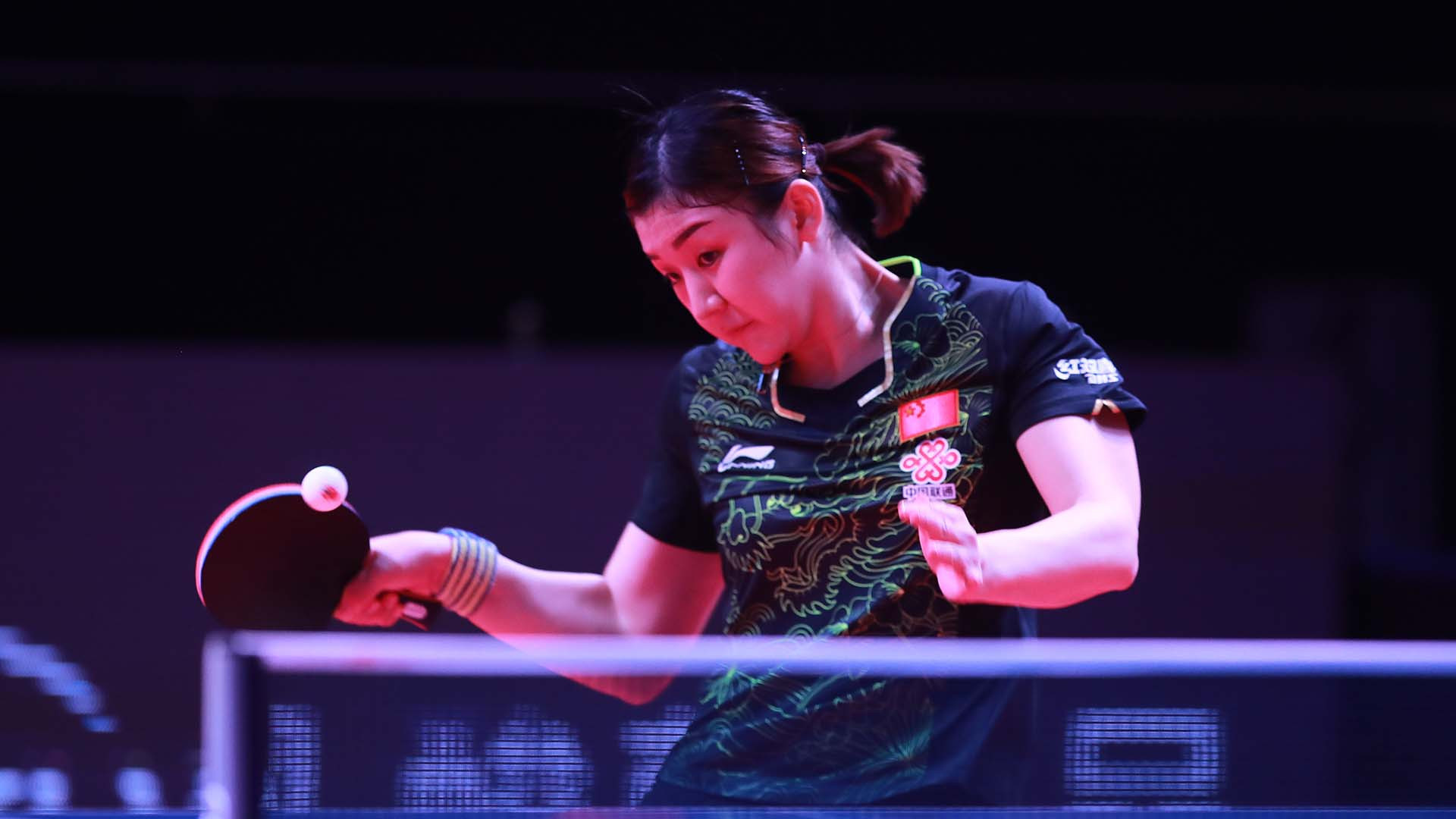 China's Chen Meng beat doubles partner Zhu Yuling in the women's singles final ©ITTF/Rémy Gros