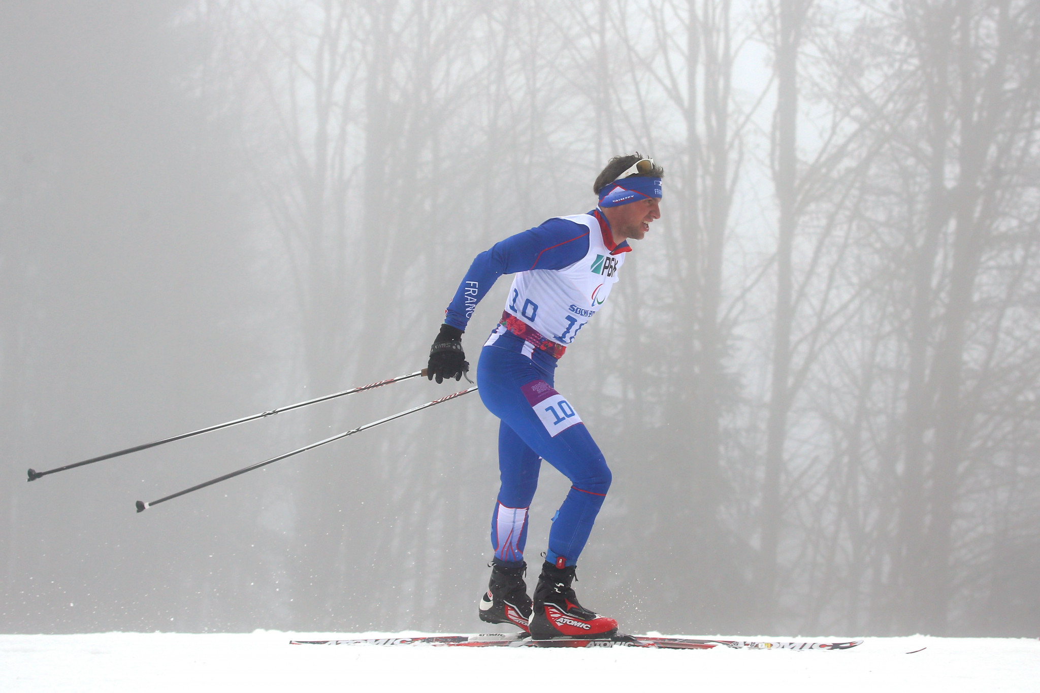 France's Benjamin Daviet won his third biathlon gold medal ©Getty Images