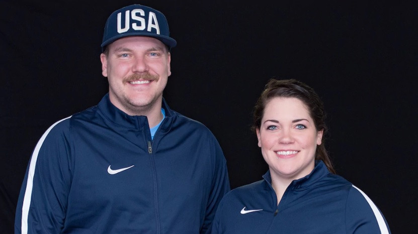 Matt and Becca Hamilton will take part in both the mixed doubles and team curling events in Pyeongchang next year ©Team USA