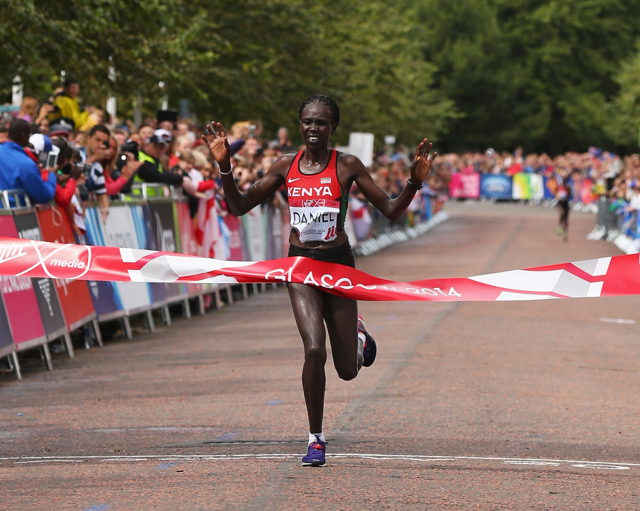 Flomena Cheyech Daniel was among Kenya's gold medallists at the Glasgow 2014 Commonwealth Games, winning the women's marathon ©Getty Images
