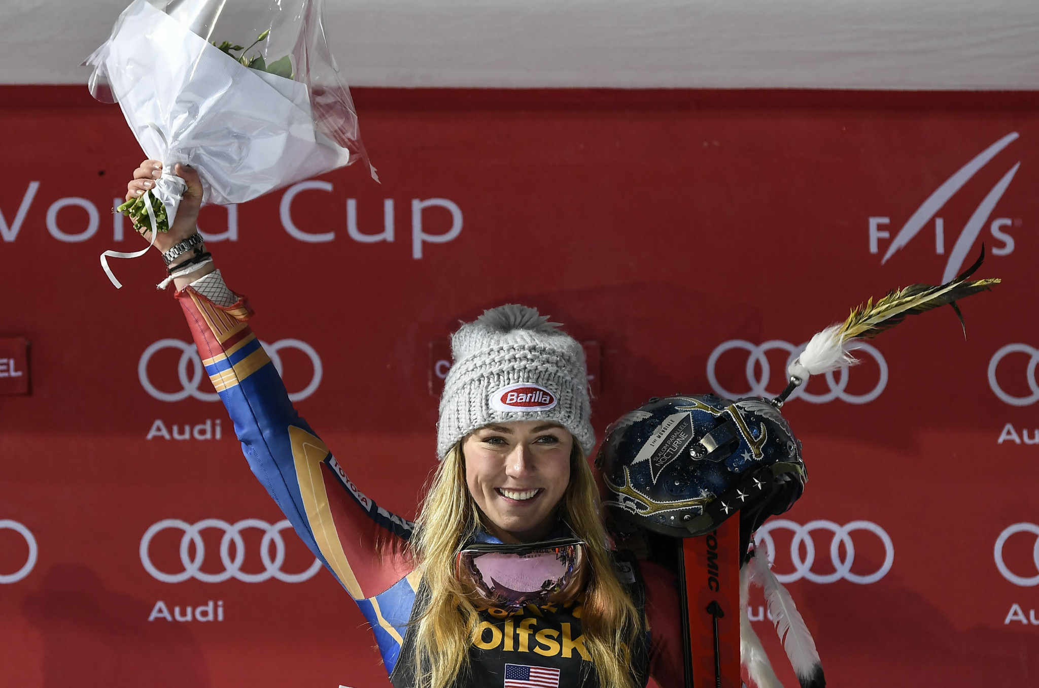 Mikaela Shiffrin is likely to retain her FIS alpine skiing world championship after another excellent display in Courchevel ©Getty Images