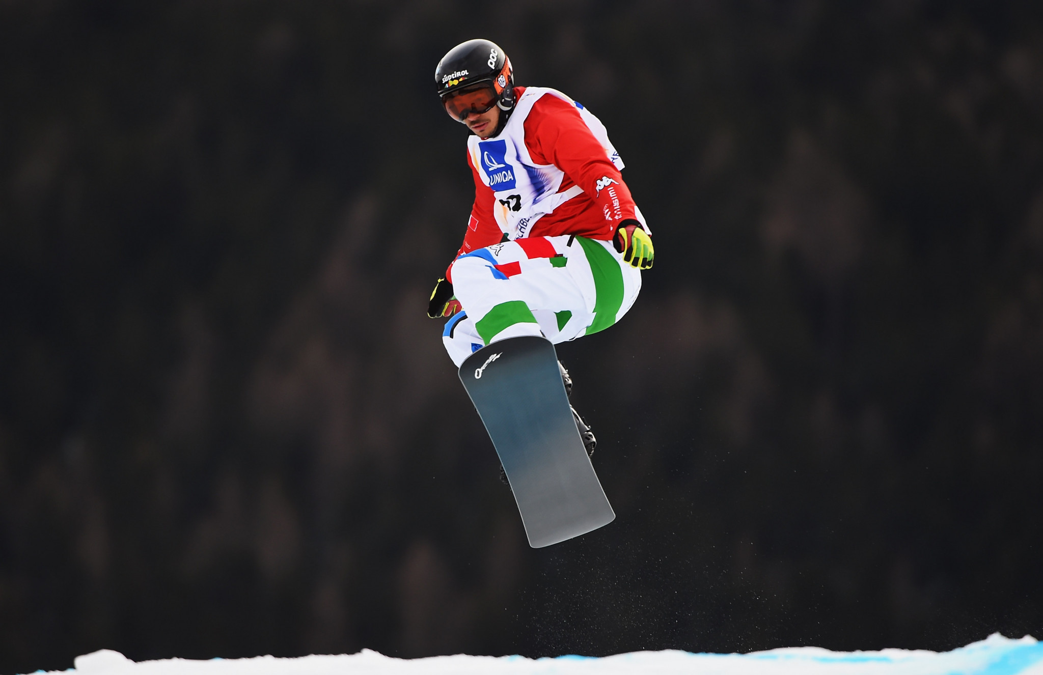 Omar Visintin topped the men's qualification event on home snow in Cervinia ©Getty Images