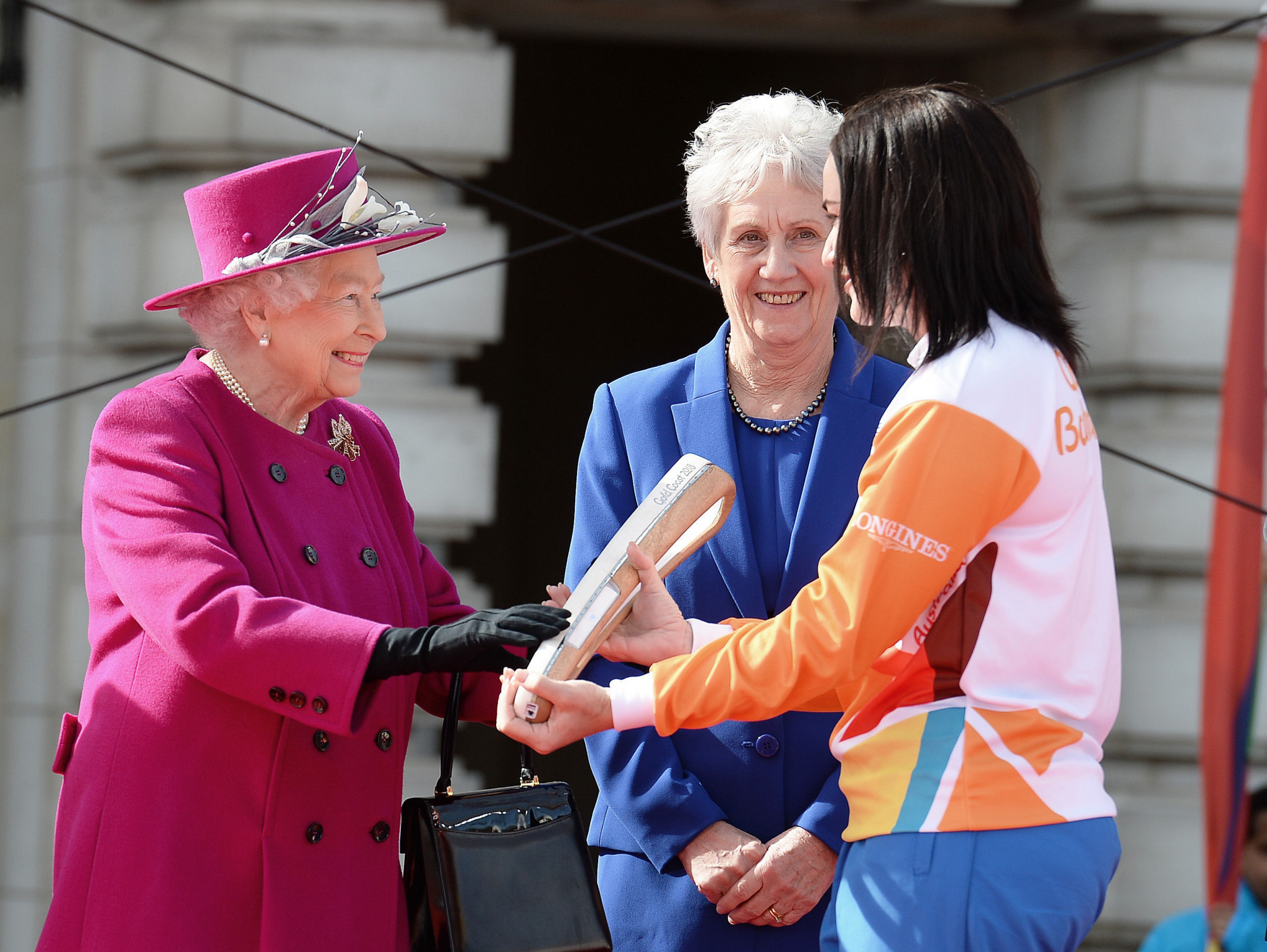 The Queen's Baton Relay started at Buckingham Palace on March 13 ©Getty Images