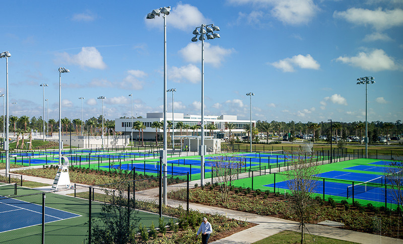 With 100 tennis courts spread across 64 magnificent acres, the USTA National Campus offers outstanding facilities  ©USTA