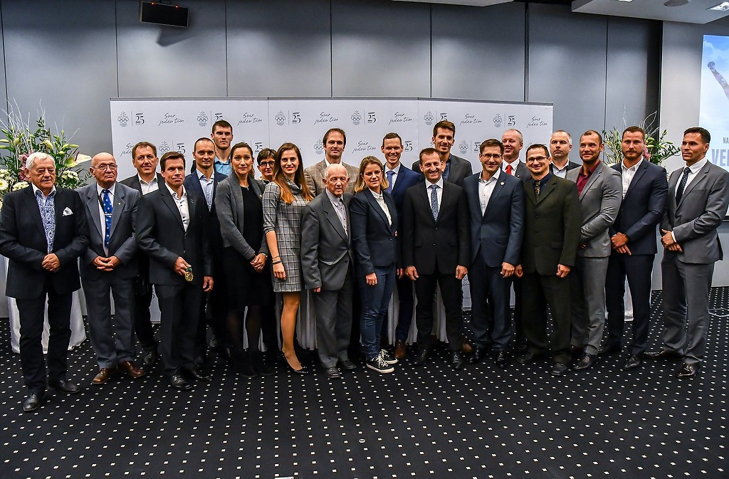 Numerous guests attended the celebration, including 18 of the 26 Slovakian Olympic medallists ©Ján Súkup/SOC